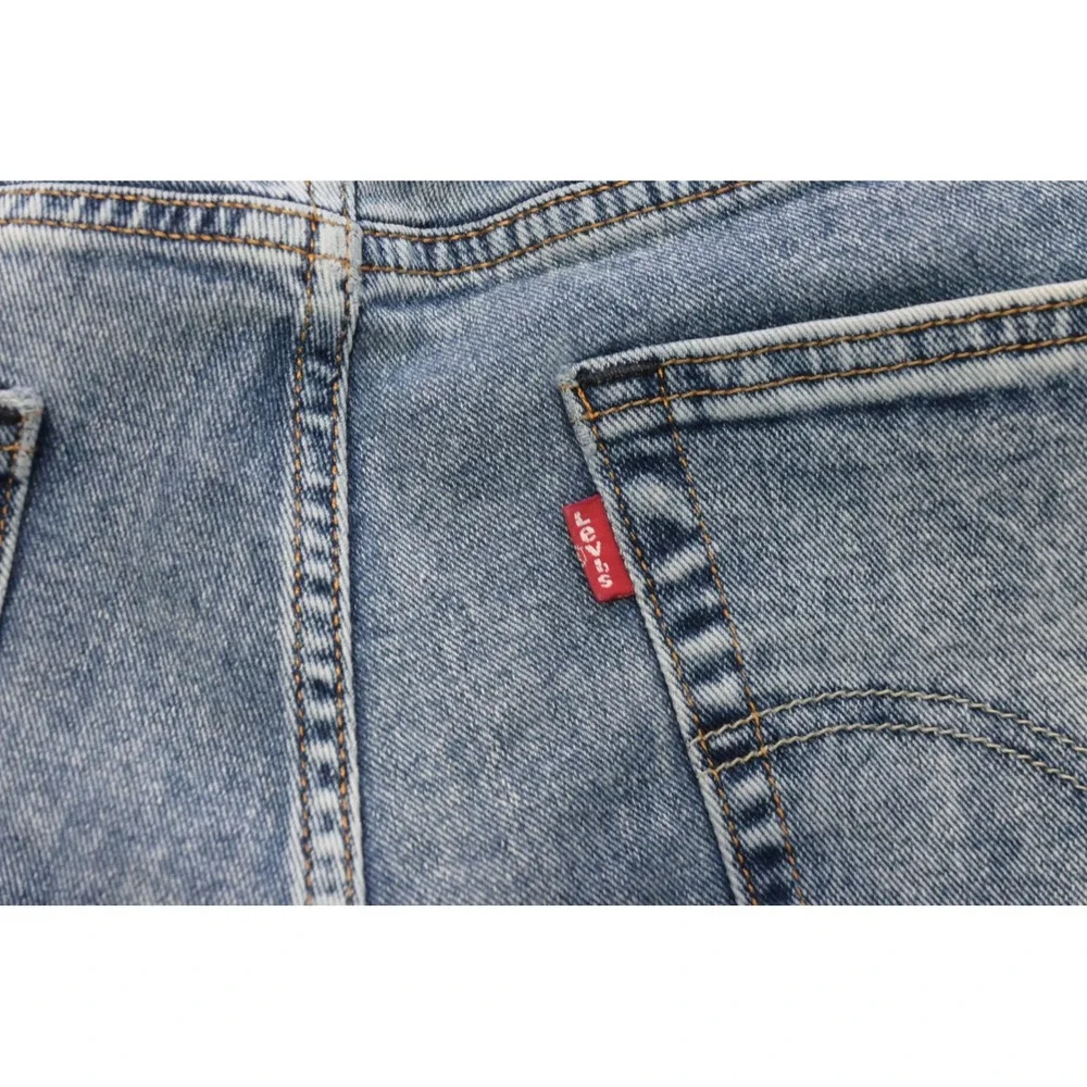 Levi's 511 Slim Jeans Mens 34x32 Light Blue Acid Wash Denim‎ Excellent